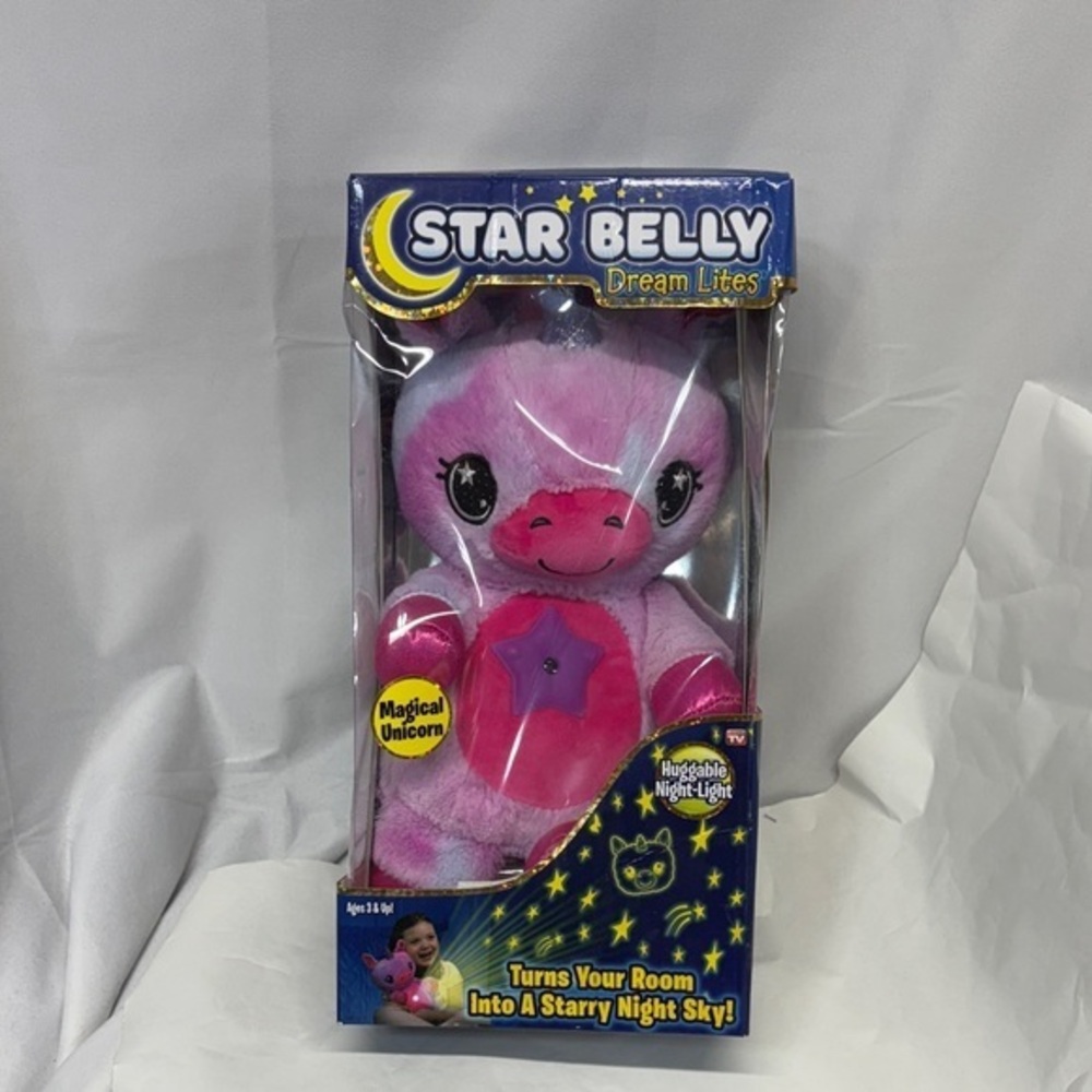 Star belly Dream Lites Pink magical Unicorn starry night night light